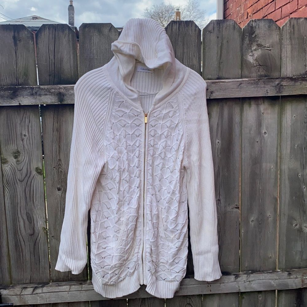 Calvin Klein zip up sweater sz. XL